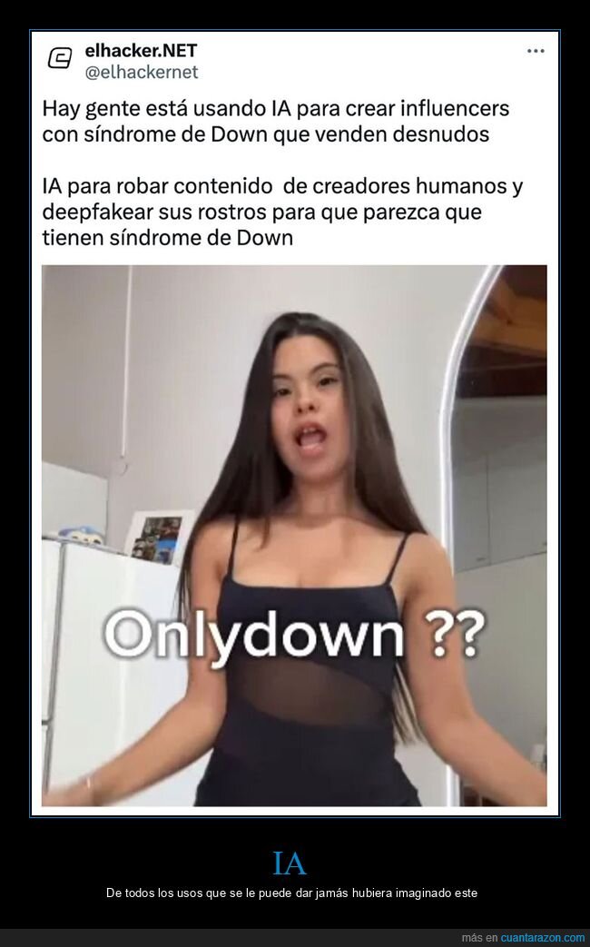 ia,influencers,síndrome de down,wtf